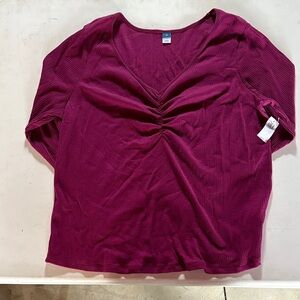 Women's V-Neck long sleeve